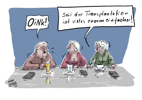 Die Transplantation...