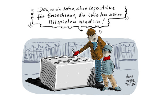 Cartoon: Keine Zeit für Spiele... (medium) by Jori Niggemeyer tagged poller,magdeburg,gegenrechts,braub,noafd,afd,fckafd,betonbarriere,barriere,weihnachten,wachsamkeit,praktischdenken,politik,adventskranz,satire,humor,jori,joricartoon,joriniggemeyer,niggemeyer,joachimrniggemeyer,karikatur,cartoonart,illustration,illustrator,witzigebilder,lachen,witzig,cartoondrawing,cartoon,leipzig,poller,magdeburg,gegenrechts,braub,noafd,afd,fckafd,betonbarriere,barriere,weihnachten,wachsamkeit,praktischdenken,politik,adventskranz,satire,humor,jori,joricartoon,joriniggemeyer,niggemeyer,joachimrniggemeyer,karikatur,cartoonart,illustration,illustrator,witzigebilder,lachen,witzig,cartoondrawing,cartoon,leipzig