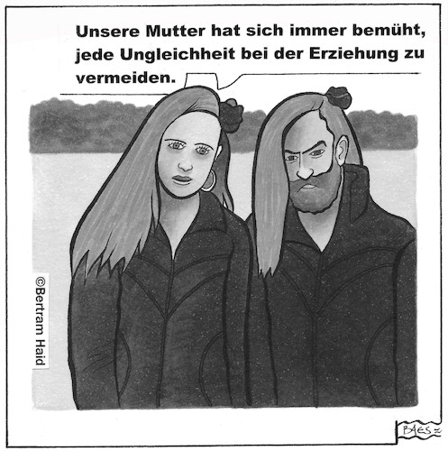 Cartoon: Gendern (medium) by BAES tagged gender,gendern,gleichheit,ungleichheit,mann,frau,erziehung,weiblich,männlich,gerecht,divers,diversität,geschlecht,gender,gendern,gleichheit,ungleichheit,mann,frau,erziehung,weiblich,männlich,gerecht,divers,diversität,geschlecht