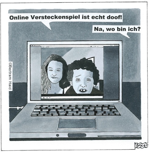 Cartoon: Online-Versteckspielen (medium) by BAES tagged online,laptop,virtuell,verstecken,digital,kinder,spiele,computer,technik,web,online,laptop,virtuell,verstecken,digital,kinder,spiele,computer,technik,web