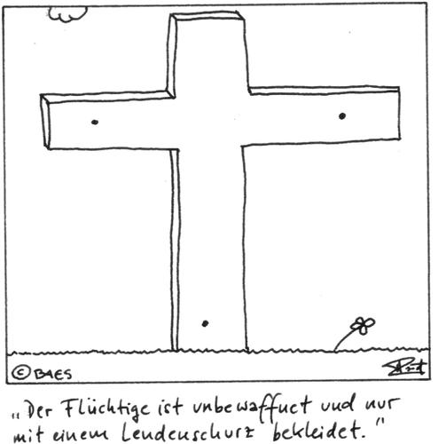 Cartoon: Ostersonntagsfahndung (medium) by BAES tagged jesus,christus,auferstehung,ostern,ostersonntag,kreuz,kirche,religion,kreuzigung,bibel,jesus christus,kreuz,kirche,religion,kreuzigung,bibel,glaube,flüchtling,flüchten,flucht,lendenschurz,jesus,christus