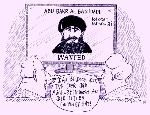 Cartoon: abu bakr al-baghdadi (medium) by Andreas Prüstel tagged is,terror,terrorchef,abu,bakr,al,baghdadi,syrien,irak,jemen,karneval,aschermittwoch,cartoon,karikatur,andreas,pruestel,is,terror,terrorchef,abu,bakr,al,baghdadi,syrien,irak,jemen,karneval,aschermittwoch,cartoon,karikatur,andreas,pruestel