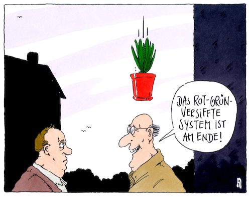 Cartoon: am ende (medium) by Andreas Prüstel tagged sprache,rechtspopulisten,afd,rotgrün,cartoon,karikatur,andreas,pruestel,sprache,rechtspopulisten,afd,rotgrün,cartoon,karikatur,andreas,pruestel