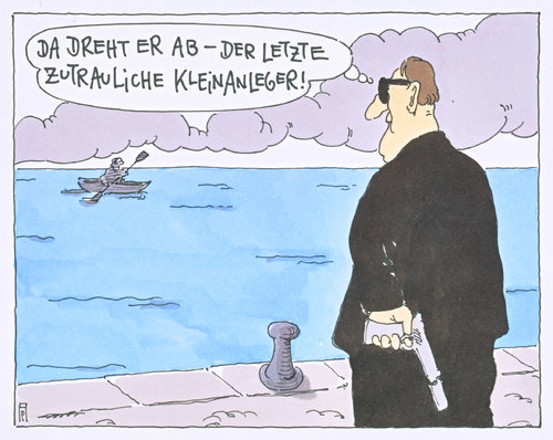 Cartoon: anleger (medium) by Andreas Prüstel tagged zypern,zwangsabgabe,kleinsparer,kleinanleger,eu,überschuldung,staatspleite,cartoon,karikatur,zypern,zwangsabgabe,kleinsparer,kleinanleger,eu,überschuldung,staatspleite,cartoon,karikatur