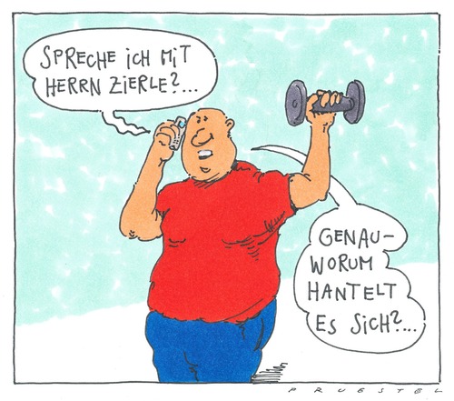 anruf By Andreas Prüstel | Sports Cartoon | TOONPOOL