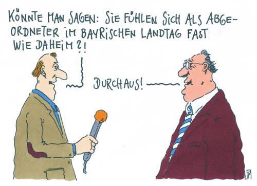 Cartoon: bayrischer landtag (medium) by Andreas Prüstel tagged verwandtenaffäre,bayrischer,landtag,landtagsabgeordnet,cartoon,karikatur,andreas,prüstele,verwandtenaffäre,bayrischer,landtag,landtagsabgeordnet,cartoon,karikatur,andreas,prüstele