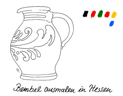 Cartoon: bembel (medium) by Andreas Prüstel tagged hessen,landtagswahl,parteien,bembel,cartoon,karikatur,andreas,pruestel,hessen,landtagswahl,parteien,bembel,cartoon,karikatur,andreas,pruestel