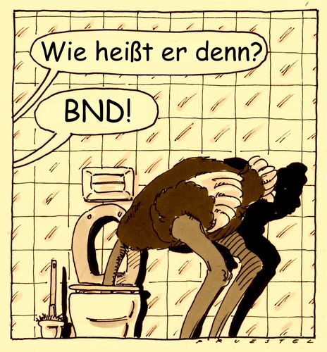 Cartoon: BND (medium) by Andreas Prüstel tagged bnd,nsa,geheimdienst,ausspionierung,datensammlung,strauß,wc,cartoon,karikatur,andreas,pruestel,bnd,nsa,geheimdienst,ausspionierung,datensammlung,strauß,wc,cartoon,karikatur,andreas,pruestel