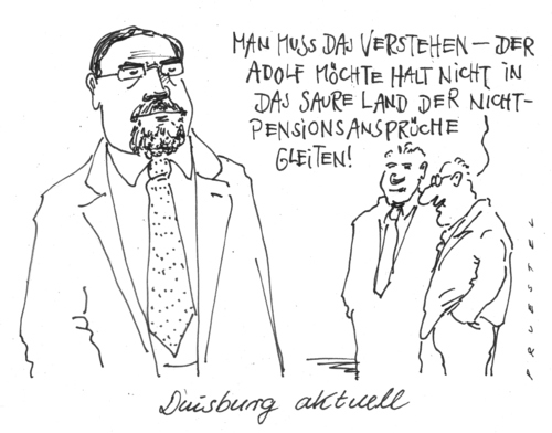 Cartoon: bürgermeister (medium) by Andreas Prüstel tagged duisburg,loveparade,katastrophe,bürgermeister,abwahl,veranwortung,duisburg,loveparade,katastrophe,bürgermeister,veranwortung,abwahl,rücktritt,organisation,management,schuld,sauerland