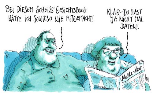 Cartoon: datenlos (medium) by Andreas Prüstel tagged facebook,datenweitergabe,deutsche,nutzer,cartoon,karikatur,andreas,pruestel,facebook,datenweitergabe,deutsche,nutzer,cartoon,karikatur,andreas,pruestel