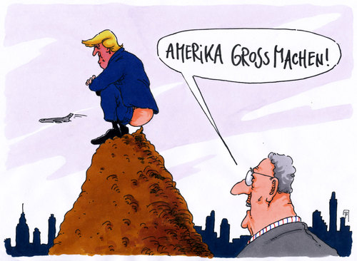 Cartoon: donald groß (medium) by Andreas Prüstel tagged usa,donald,trump,präsident,amerika,cartoon,karikatur,andreas,pruestel,usa,donald,trump,präsident,amerika,cartoon,karikatur,andreas,pruestel