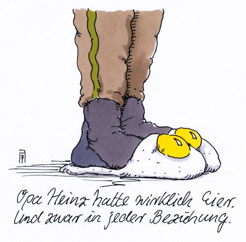 Cartoon: eier (medium) by Andreas Prüstel tagged opa,männlichkeit,eier,spiegeleier,cartoon,karikatur,andreas,pruestel,opa,männlichkeit,eier,spiegeleier,cartoon,karikatur,andreas,pruestel