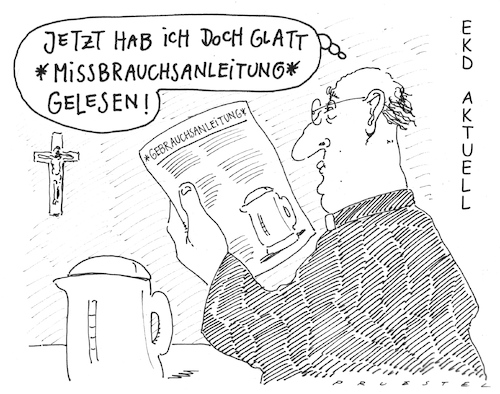 Cartoon: ekd aktuell (medium) by Andreas Prüstel tagged ekd,evangelische,kirche,missbrauchsopfer,cartoon,karikatur,andreas,pruestel,ekd,evangelische,kirche,missbrauchsopfer,cartoon,karikatur,andreas,pruestel