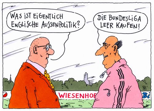 Cartoon: englische außenpolitik (medium) by Andreas Prüstel tagged großbritannien,england,brexit,außenpolitik,fußball,bundesliga,premier,league,spielerverkäufe,ausblutung,abwanderung,großes,geld,cartoon,karikatur,andreas,pruestel,großbritannien,england,brexit,außenpolitik,fußball,bundesliga,premier,league,spielerverkäufe,ausblutung,abwanderung,großes,geld,cartoon,karikatur,andreas,pruestel