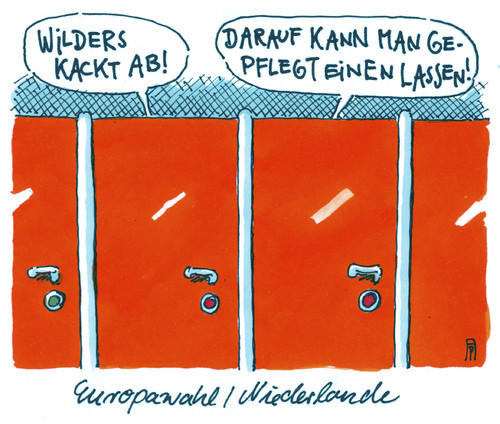 Cartoon: europawahl niederlande (medium) by Andreas Prüstel tagged eu,europa,europawahl,niederlande,rechtspopulismus,gert,wilders,cartoon,karikatur,andreas,pruestel,eu,europa,europawahl,niederlande,rechtspopulismus,gert,wilders,cartoon,karikatur,andreas,pruestel