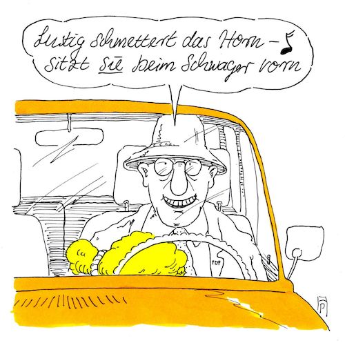 Cartoon: gelber wagen (medium) by Andreas Prüstel tagged volkslied,fdp,oralsex,cartoon,karikatur,andreas,pruestel,volkslied,fdp,oralsex,cartoon,karikatur,andreas,pruestel