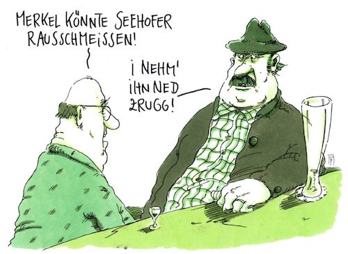 Cartoon: grenzhorst (medium) by Andreas Prüstel tagged asyl,flüchtlingspolitik,innenminister,seehofer,csu,bayern,merkel,konflikt,cartoon,karikatur,andreas,pruestel,asyl,flüchtlingspolitik,innenminister,seehofer,csu,bayern,merkel,konflikt,cartoon,karikatur,andreas,pruestel