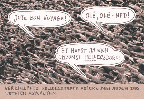 Cartoon: hellersdorfer (medium) by Andreas Prüstel tagged berlin,hellersdorf,asyl,asylanten,asylantenheim,proteste,neonazis,cartoon,collage,andreas,pruestel,berlin,hellersdorf,asyl,asylanten,asylantenheim,proteste,neonazis,cartoon,collage,andreas,pruestel