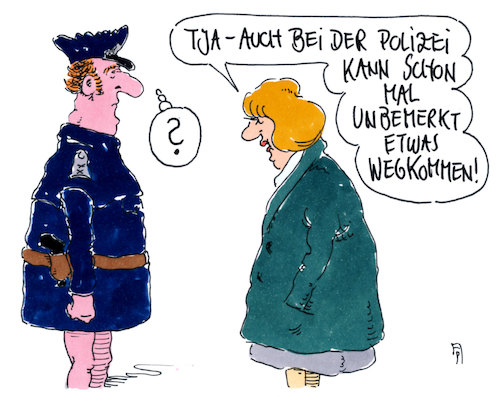 Cartoon: in lüdge - nrw (medium) by Andreas Prüstel tagged kindemissbräuche,lüdge,nrw,polizei,beweismittel,verschwinden,cartoon,karikatur,andreas,pruestel,kindemissbräuche,lüdge,nrw,polizei,beweismittel,verschwinden,cartoon,karikatur,andreas,pruestel