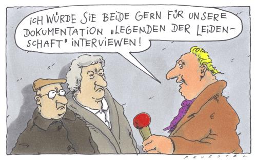 Cartoon: interview (medium) by Andreas Prüstel tagged leidenschaft,tv,legenden,legenden der leidenschaft,legende,legenden,leidenschaft,lust,temperament,interview,reporter,presse,tv,fernsehen,medien,journalist,journalismus,alt,alter,großeltern,opa,oma,rentner,renteempfänger,senior,generationen,generation,langweile,motivation,elan,sex,sexualverhalten,porno,erotik,der