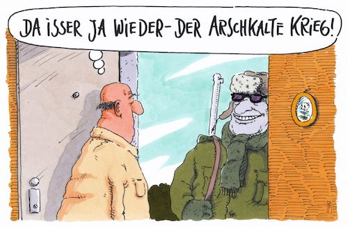 kalter krieg By Andreas Prüstel | Politics Cartoon | TOONPOOL