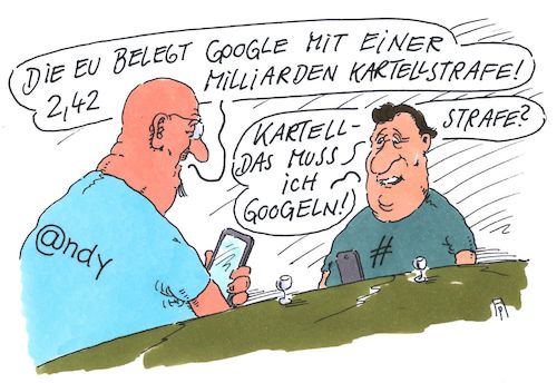 Cartoon: kartellstrafe (medium) by Andreas Prüstel tagged eu,kommission,google,kartellstrafe,rekordstrafe,suchmaschine,preisvergleichsdienst,verbraucher,cartoon,karikatur,andreas,pruestel,eu,kommission,google,kartellstrafe,rekordstrafe,suchmaschine,preisvergleichsdienst,verbraucher,cartoon,karikatur,andreas,pruestel