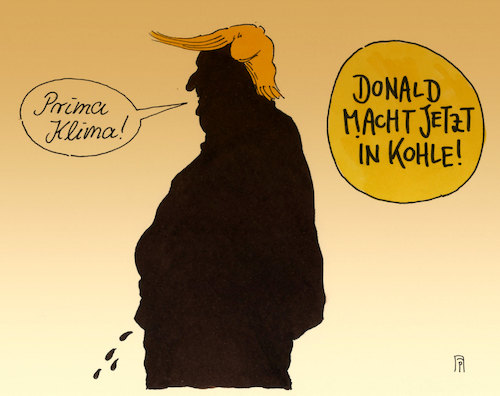 Cartoon: kohlendonald (medium) by Andreas Prüstel tagged usa,trump,energiepolitik,klimawandel,kohleförderung,cartoon,karikatur,andreas,pruestel,usa,trump,energiepolitik,klimawandel,kohleförderung,cartoon,karikatur,andreas,pruestel