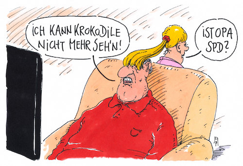 Cartoon: krokodile (medium) by Andreas Prüstel tagged groko,spd,koalitionsverhandlungen,cartoon,karikatur,andreas,pruestel,groko,spd,koalitionsverhandlungen,cartoon,karikatur,andreas,pruestel