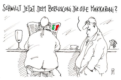 Cartoon: makkaroni (medium) by Andreas Prüstel tagged italien,gescheiterte,koalition,übergangsregierung,berlusconi,makkaroni,cartoon,karikatur,andreas,pruestel,italien,gescheiterte,koalition,übergangsregierung,berlusconi,makkaroni,cartoon,karikatur,andreas,pruestel