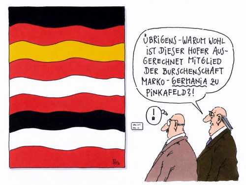 Cartoon: marko-germania (medium) by Andreas Prüstel tagged österreich,präsidentschaftswahlen,norbert,hofer,fpö,erzkonservativ,rechtspopulist,burschenschaft,germania,deutschland,malerei,ausstellung,cartoon,karikatur,andreas,pruestel,österreich,präsidentschaftswahlen,norbert,hofer,fpö,erzkonservativ,rechtspopulist,burschenschaft,germania,deutschland,malerei,ausstellung,cartoon,karikatur,andreas,pruestel