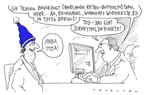 Cartoon: meldegesetz (medium) by Andreas Prüstel tagged adressenverkauf,gläsernerbürger,werbewirtschaft,datenverkauf,datenweitergabe,neuesmeldegesetz,neues meldegesetz,datenweitergabe,datenverkauf,werbewirtschaft,daten,gläserner bürger,datenschutz,neues,meldegesetz,gläserner,bürger