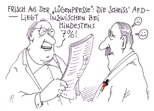 Cartoon: ole afd (medium) by Andreas Prüstel tagged afd,lügenpresse,presse,pegida,besorgte,bürger,fremdenfeindlichkeit,umfragewerte,cartoon,karikatur,andreas,pruestel,afd,lügenpresse,presse,pegida,besorgte,bürger,fremdenfeindlichkeit,umfragewerte,cartoon,karikatur,andreas,pruestel