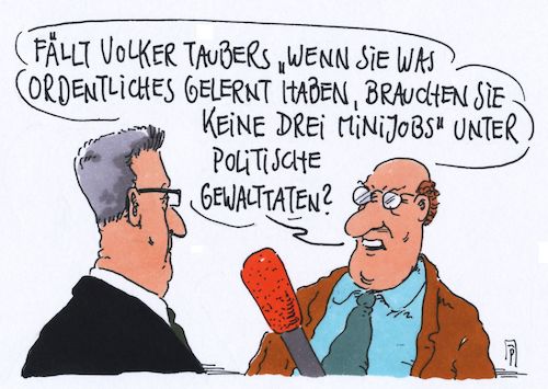 Cartoon: politische gewalttaten (medium) by Andreas Prüstel tagged innere,sicherheit,verfassungsschutzbericht,innenminister,de,maiziere,cdu,generalsekretär,volker,tauber,twitter,minijober,cartoon,karikatur,andreas,pruestel,innere,sicherheit,verfassungsschutzbericht,innenminister,de,maiziere,cdu,generalsekretär,volker,tauber,twitter,minijober,cartoon,karikatur,andreas,pruestel