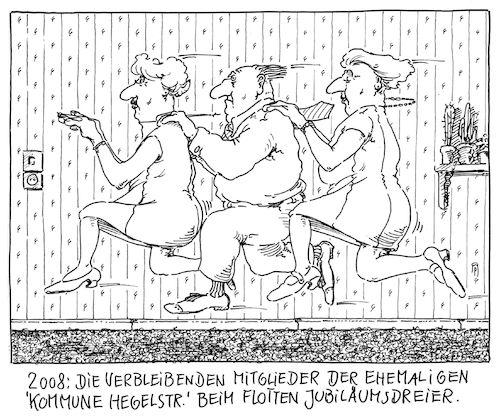 Cartoon: rest-komunne (medium) by Andreas Prüstel tagged neunzehnhundertachtundsechzig,altachtundsechsziger,jubiläum,kommune,flotter,dreier,cartoon,karikatur,andreas,pruestel,neunzehnhundertachtundsechzig,altachtundsechsziger,jubiläum,kommune,flotter,dreier,cartoon,karikatur,andreas,pruestel