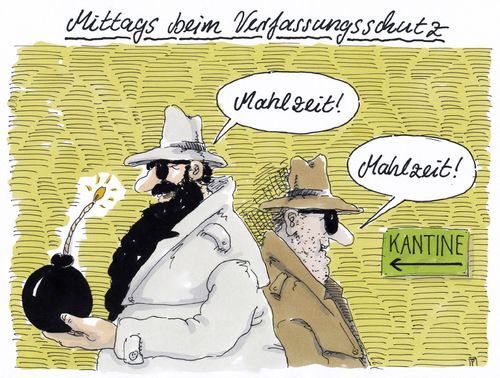 Cartoon: schutzverfassung (medium) by Andreas Prüstel tagged verfassungsschutz,maulwurf,anschlagsplanung,islamist,cartoon,karikatur,andreas,pruestel,verfassungsschutz,maulwurf,anschlagsplanung,islamist,cartoon,karikatur,andreas,pruestel