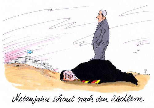 Cartoon: schwierigkeiten (medium) by Andreas Prüstel tagged israel,netanjahu,jüdische,siedler,gabriel,treffen,opposition,cartoon,karikatur,andreas,pruestel,israel,netanjahu,jüdische,siedler,gabriel,treffen,opposition,cartoon,karikatur,andreas,pruestel