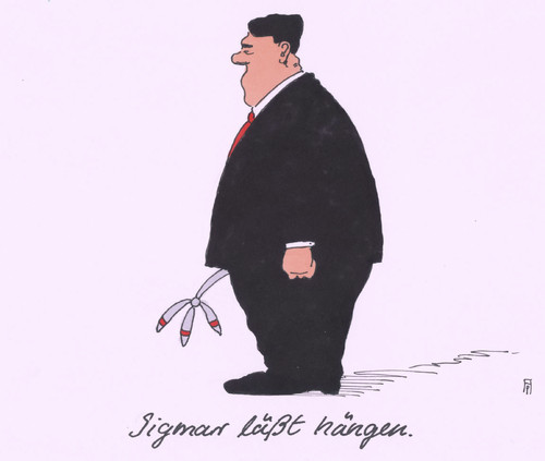 Cartoon: sigmar gabriel (medium) by Andreas Prüstel tagged pruestel,andreas,karikatur,cartoon,sigmar,windrad,windenergie,energien,alternative,energiepolitik,vizekanzler,spd,wirtschaftsminister,gabriel,sigmar,gabriel,wirtschaftsminister,spd,vizekanzler,energiepolitik,alternative,energien,windenergie,windrad,cartoon,karikatur,andreas,pruestel