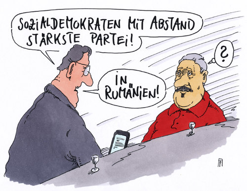 Cartoon: sozialdemokraten (medium) by Andreas Prüstel tagged sozialdemokraten,rumänien,wahlen,wahlsieger,spd,cartoon,karikatur,andreas,pruestel,sozialdemokraten,rumänien,wahlen,wahlsieger,spd,cartoon,karikatur,andreas,pruestel