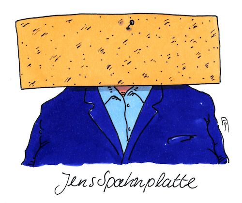 Cartoon: spanplatte (medium) by Andreas Prüstel tagged jens,spahn,gesundheitsninister,cdu,hartz,vier,spanplatte,cartoon,karikatur,jens,spahn,gesundheitsninister,cdu,hartz,vier,spanplatte,cartoon,karikatur