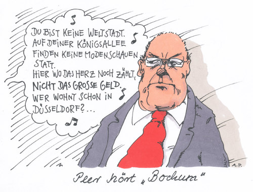 Cartoon: steinbrück (medium) by Andreas Prüstel tagged peer,steinbrück,redehonorare,bochum,stadtwerke,kanzlerkandidat,song,herbert,grönemeier,peer,steinbrück,redehonorare,bochum,stadtwerke,kanzlerkandidat,song,herbert,grönemeier