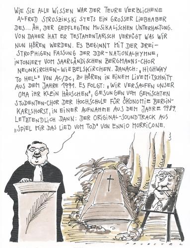 trauerfeier By Andreas Prüstel | Philosophy Cartoon | TOONPOOL