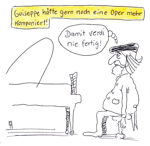 Cartoon: verdi (medium) by Andreas Prüstel tagged guiseppe,verdi,oper,komponist,cartoon,karikatur,andreas,pruestel,guiseppe,verdi,oper,komponist,cartoon,karikatur,andreas,pruestel