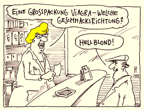 Cartoon: viagra (medium) by Andreas Prüstel tagged rezept,großpackung,apotheke,geschmacksrichtung,hellblond,viagra,rezept,großpackung,apotheke,geschmacksrichtung,hellblond