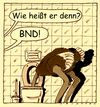 Cartoon: BND (small) by Andreas Prüstel tagged bnd nsa geheimdienst ausspionierung datensammlung strauß wc cartoon karikatur andreas pruestel