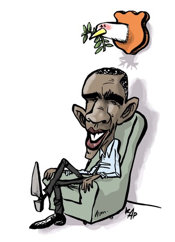 nobel peace prize obama cartoon