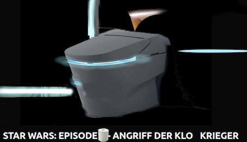 Cartoon: neues aus dem weltall (medium) by ab tagged star,wars,krieg,krieger,lichtschwert