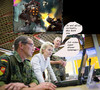 Cartoon: von der leyen  und der cyberwar (small) by ab tagged cyberwar,von,der,leyen,bundeswehr