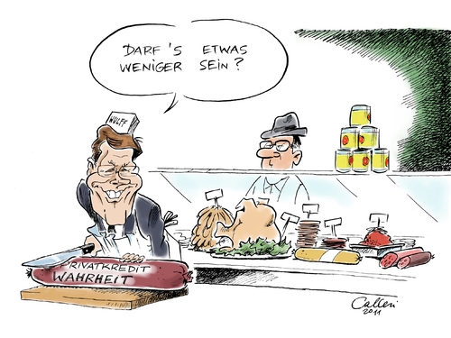 Cartoon: An der Infotheke (medium) by Paolo Calleri tagged hannover,täuschungsvorwurf,haus,geerkens,unternehmergattin,kredit,privatkredit,landtag,niedersachsen,ministerpräsident,wulff,christian,bundespräsident,bundespräsident,christian wulff,niedersachsen,landtag,privatkredit,kredit,unternehmergattin,christian,wulff