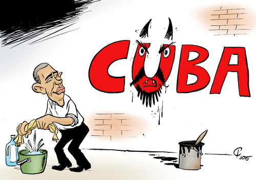 Cartoon: Annäherung (medium) by Paolo Calleri tagged usa,kuba,terrorismus,terrorliste,barack,obama,amerika,gipfel,amerikagipfel,unterstuetzerstaaten,beziehungen,annaeherung,karikatur,cartoon,paolo,calleri,usa,kuba,terrorismus,terrorliste,barack,obama,amerika,gipfel,amerikagipfel,unterstuetzerstaaten,beziehungen,annaeherung,karikatur,cartoon,paolo,calleri