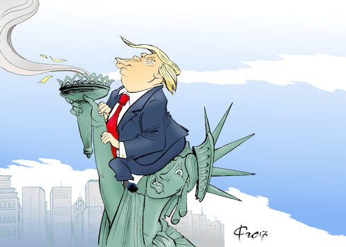 Cartoon: Blowing in the wind (medium) by Paolo Calleri tagged usa,praesident,praesidentschaft,donald,trump,dekrete,einreiseverbot,muslime,freiheit,werte,immigration,einwanderung,geschichte,populismus,wahlversprechen,karikatur,cartoon,paolo,calleri,usa,praesident,praesidentschaft,donald,trump,dekrete,einreiseverbot,muslime,freiheit,werte,immigration,einwanderung,geschichte,populismus,wahlversprechen,karikatur,cartoon,paolo,calleri